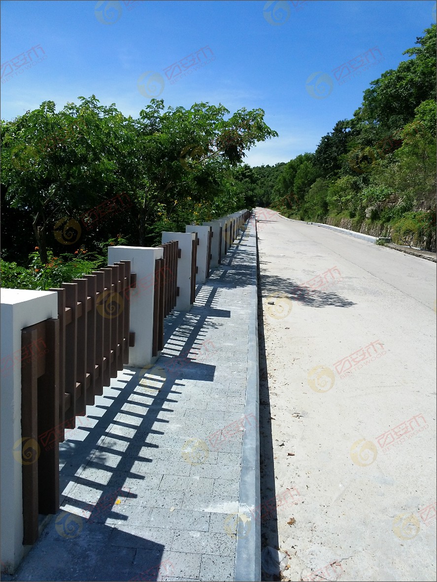 海南太陽灣塑木護(hù)欄2